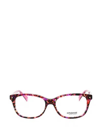 Polaroid Tortoiseshell-effect Rectangle-frame Glasses In Multi