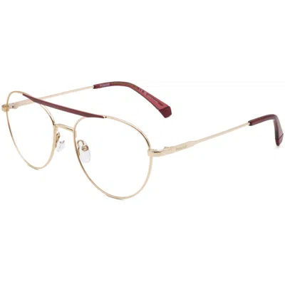 Polaroid Unisex 55 Mm Gold Opticals