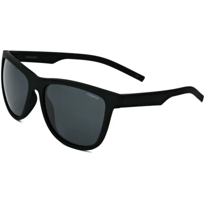 Polaroid Unisex 56 Mm Black Sunglasses