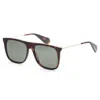 Polaroid Unisex 56mm Havana Sunglasses In Gray