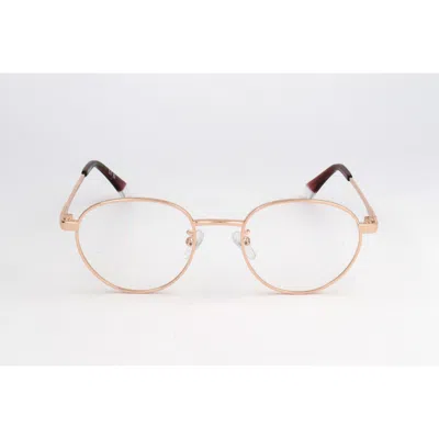 Polaroid Unisex Gold Tone Phantos Eyeglass Frames Pld-d522/g-1 In Transparent