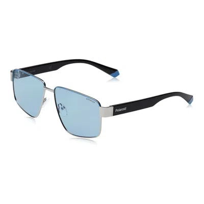 Polaroid Unisex Sunglasses  203157  58 Mm Gbby2 In Metallic