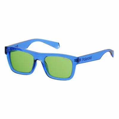 Polaroid Unisex Sunglasses  Pld 6050_s 53pjp Gbby2 In Green