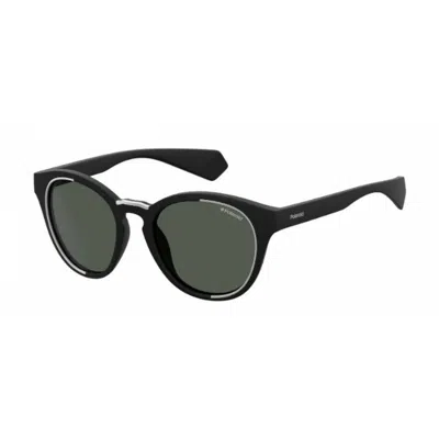 Polaroid Black Plastic Sunglasses In Brown