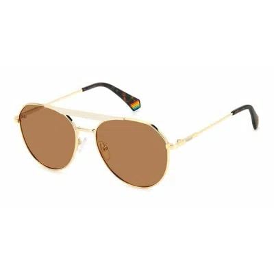 Polaroid Unisex Sunglasses  Pld-6211-s-x-s9e  57 Mm Gbby2 In Brown