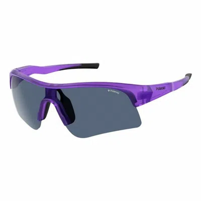 Polaroid Unisex Sunglasses  Pld 7024_s 99b3v_c3 Gbby2 In Purple