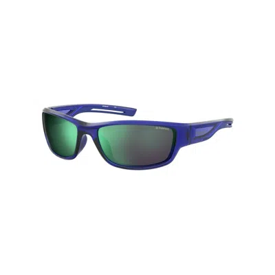 Polaroid Unisex Sunglasses  Pld-7028-s-geg  60 Mm Gbby2 In Blue
