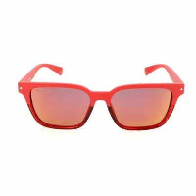 Polaroid Unisex Sunglasses  Pld6044-f-s-c9a  55 Mm Gbby2 In Red