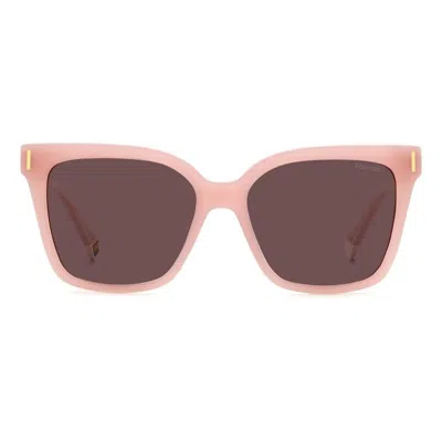 Polaroid Violet Square Ladies Sunglasses Pld 6192/s 35j 54 In Pink