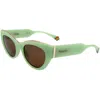 Polaroid Women's 50mm Green Polarized Sunglasses Pld6199-s-x-1ed-50