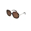 Polaroid Women's 53 Mm Havana Sunglasses