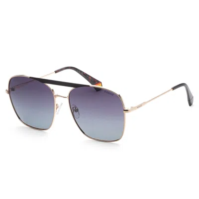 Polaroid Women's 59mm Matte Black Gold Sunglasses In Multi