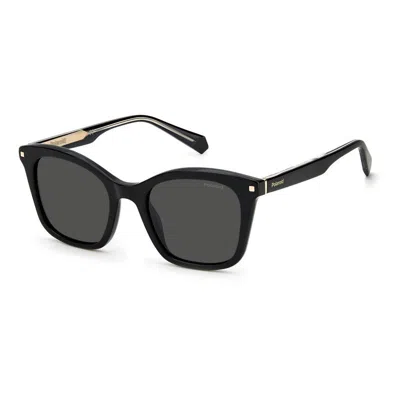 Polaroid Women's  Pld 4110/s/x 807(m9) Sunglasses In Black