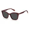 Polaroid Women's  Pld 4110/s/x Lhf(m9) Sunglasses In Garnet