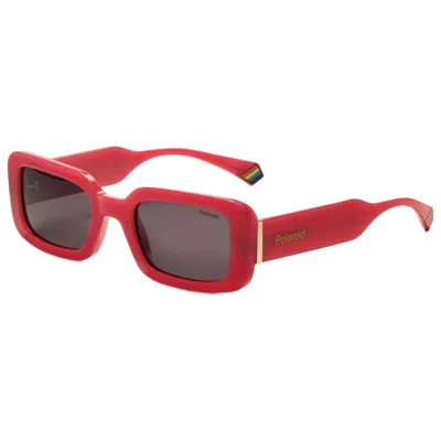 Polaroid Polarized Grey Pilot Ladies Sunglasses Pld 6208/s/x 0mu1/m9 52 In Red