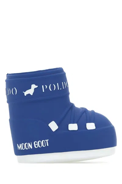 Poldo Dog Couture Blue Rubber  X Moonboot Dogs Toy Blu Exterior: Extra-accessori