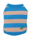 Poldo Dog Couture Cotton T-shirt In Blue