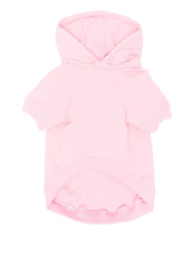 Poldo Dog Couture Cotton Hoodie In Pink