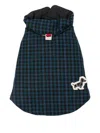 Poldo Dog Couture Lake Trail - Double Face Dog Coat In Blue