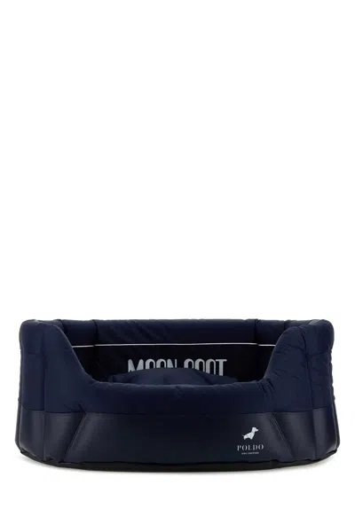Poldo Dog Couture Dog Bed X Moonboot In Blue