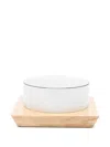 Poldo Dog Couture Pet Porcelain Bowl Set (set Of Two) (17cm) In White