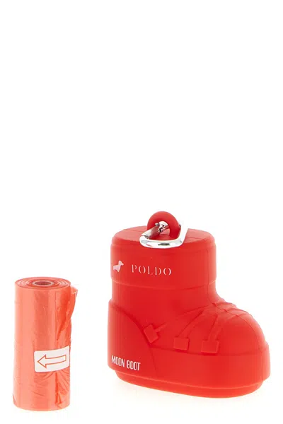 Poldo Dog Couture Poldo X Moonboot Porta Sacchetti 'poldo' In Red