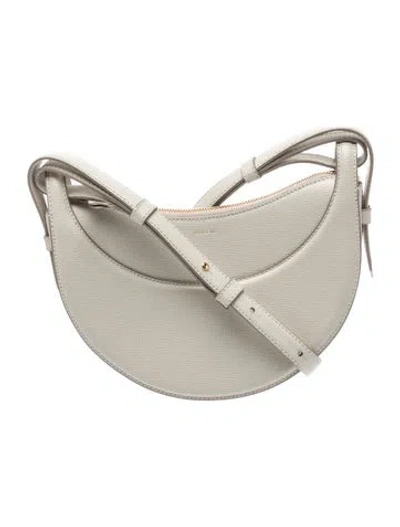 Pre-owned Polene Calf Leather Numero Dix In Gray