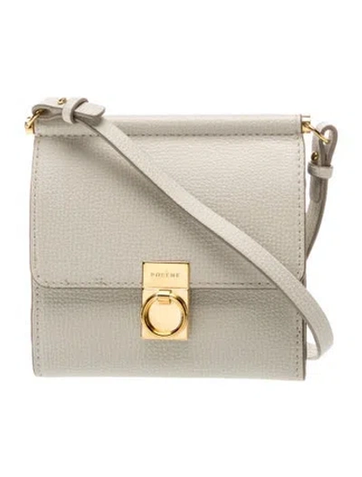 Pre-owned Polene Calf Leather Pf Sept Bandouliere In Neutral