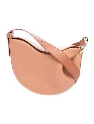 Pre-owned Polene Calf Leather Tonca Duo In Orange