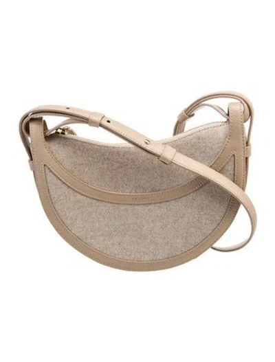 Pre-owned Polene Canvas Numero Dix In Neutral