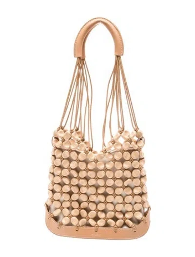 Pre-owned Polene Canvas Sole In Neutral