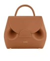 Polene Flap Shoulder Bag In Brown