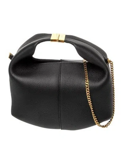 Pre-owned Polene Leather Beri In Black