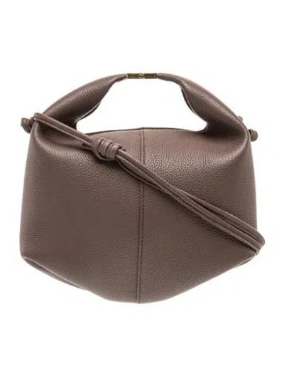 Pre-owned Polene Leather Beri In Brown
