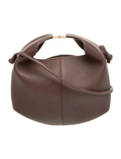 Pre-owned Polene Leather Beri In Brown