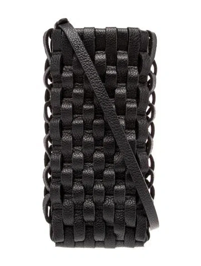 Pre-owned Polene Leather Crossbody Bag In Blac
