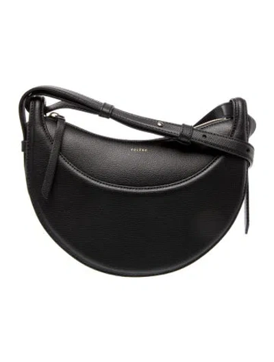 Pre-owned Polene Leather Crossbody Bag In Black