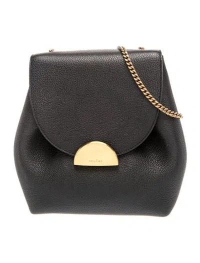 Pre-owned Polene Leather Crossbody Bag In Black