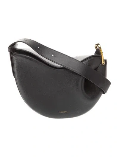 Pre-owned Polene Leather Crossbody Bag In Black