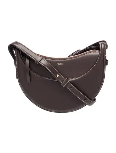 Pre-owned Polene Leather Crossbody Bag In Brown