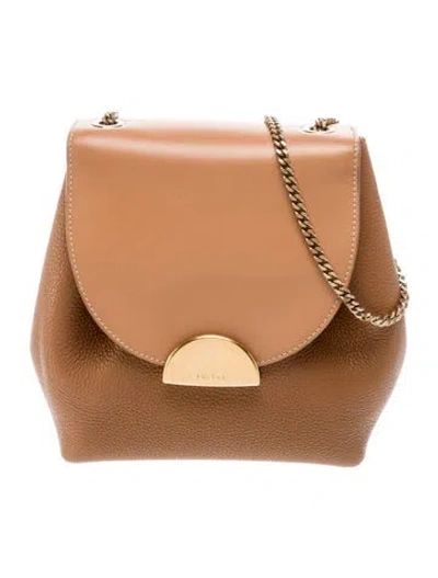 Pre-owned Polene Leather Crossbody Bag In Neutral