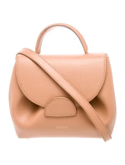 Pre-owned Polene Leather Crossbody Bag In Neutral