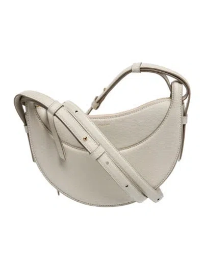 Pre-owned Polene Leather Crossbody Bag In Neutral