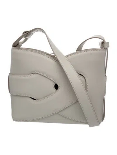 Pre-owned Polene Leather Crossbody Bag In Neutral