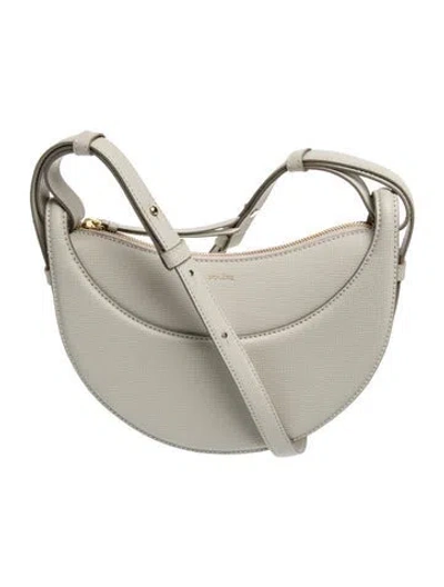 Pre-owned Polene Leather Crossbody Bag In Neutral