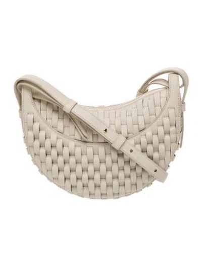 Pre-owned Polene Leather Crossbody Bag In Neutrals