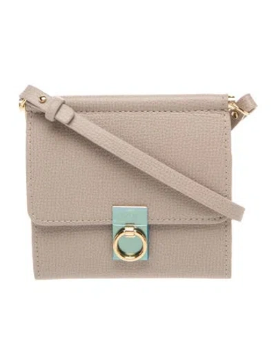 Pre-owned Polene Leather Crossbody Bag In Neutrals