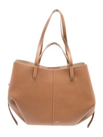 Pre-owned Polene Leather Cyme In Brown