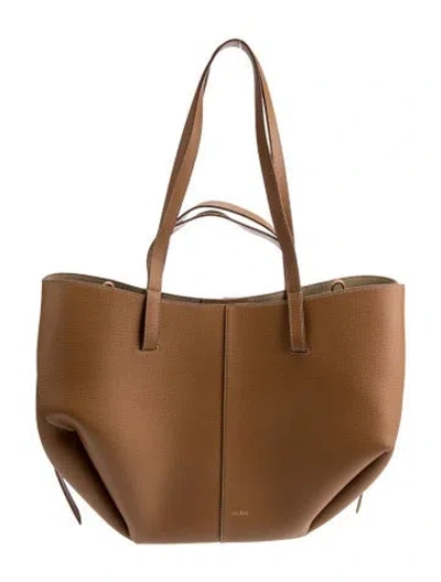 Pre-owned Polene Leather Cyme In Brown