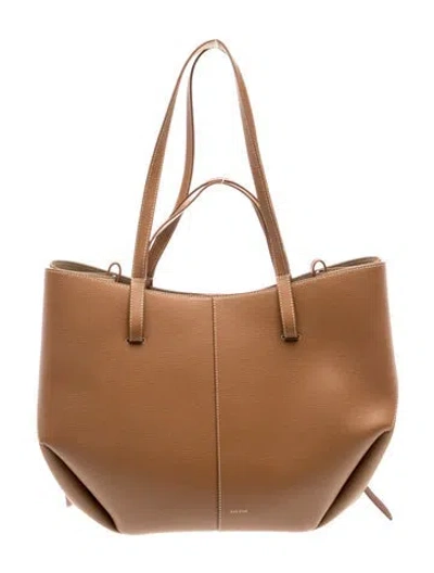 Pre-owned Polene Leather Cyme In Brown